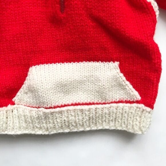 Vintage Leah hooded knit half zip sweater EUC fits like 18-24 months - Picture 4 of 6